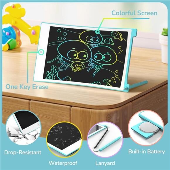 4 Pack LCD Writing Tablet,8.5 Inch Colorful Doodle Board Drawing Tablet for Kids - Picture 3 of 7